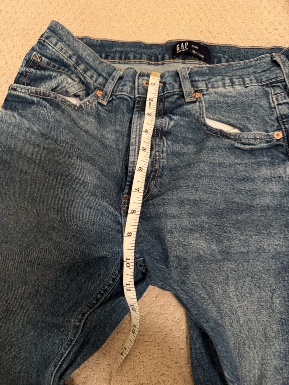 GAP Women's 90s Loose Leg Blue Jeans - Picture 7 of 8